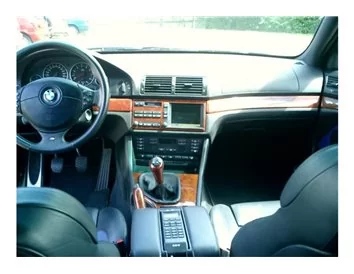 BMW 5 Series E39 10.95-06.03 3D Interior Dashboard Trim Kit Dash Trim Dekor 19-Parts - 1 - Interior Dash Trim Kit