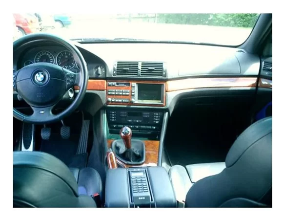 BMW 5 Series E39 10.95-06.03 3D Interior Dashboard Trim Kit Dash Trim Dekor 19-Parts - 1 - Interior Dash Trim Kit