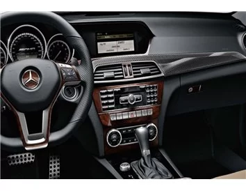 Mercedes C-class W205 2015–present 3D Interior Dashboard Trim Kit Dash Trim Dekor 18-Parts - 1 - Interior Dash Trim Kit