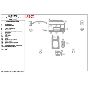 Land Rover Discovery 1999-2004 Basic Set, Without OEM Interior BD Dash Trim Kit 2
