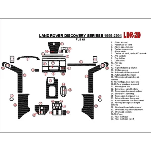 Land Rover Discovery 1999-2004 Without Fabric Interior BD Dash Trim Kit 2
