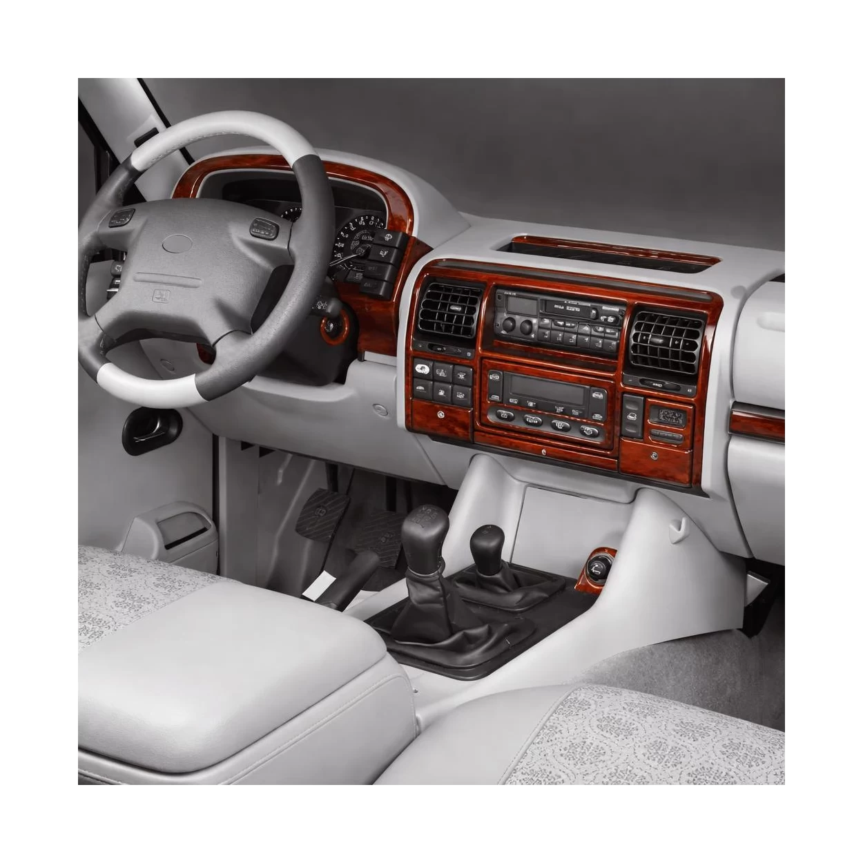 Land Rover Discovery II TD5 10.98-12.04 3D Interior Dashboard Trim Kit Dash Trim Dekor 24-Parts