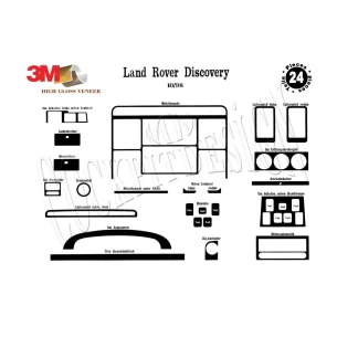Land Rover Discovery II TD5 10.98-12.04 3D Interior Dashboard Trim Kit Dash Trim Dekor 24-Parts 2