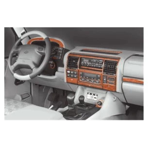 Land Rover Discovery II TD5 10.98-12.04 3D Interior Dashboard Trim Kit Dash Trim Dekor 24-Parts