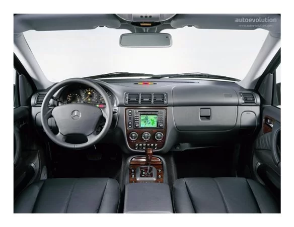 Mercedes ML-Class W163 01.2000 3D Interior Dashboard Trim Kit Dash Trim Dekor 15-Parts - 1 - Interior Dash Trim Kit