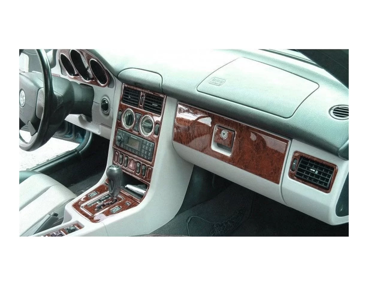 Mercedes SLK (R170) 1997-2004 3D Interior Dashboard Trim Kit Dash Trim Dekor 23-Parts - 1 - Interior Dash Trim Kit