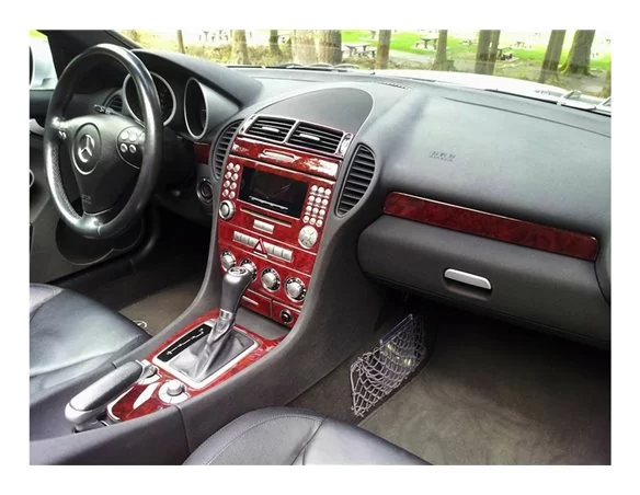 Mercedes SLK (R171) 2004-2010 3D Interior Dashboard Trim Kit Dash Trim Dekor 27-Parts - 1 - Interior Dash Trim Kit