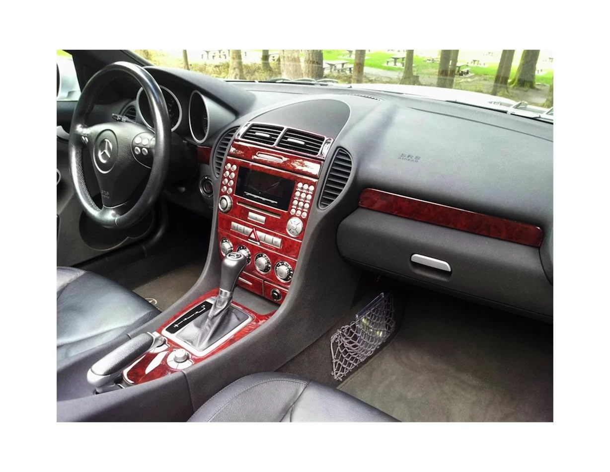 Mercedes SLK (R171) 2004-2010 3D Interior Dashboard Trim Kit Dash Trim Dekor 27-Parts - 1 - Interior Dash Trim Kit