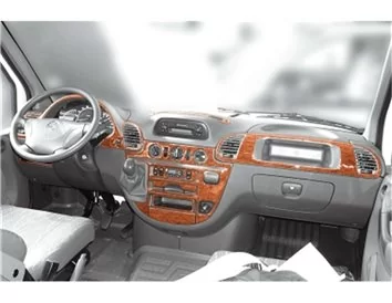 Mercedes Sprinter W903 02.00-04.06 3D Interior Dashboard Trim Kit Dash Trim Dekor 24-Parts - 1 - Interior Dash Trim Kit