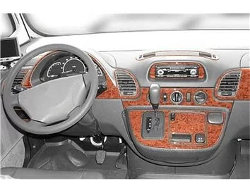 Mercedes Sprinter W903 Aut. 02.00-04.06 3D Interior Dashboard Trim Kit Dash Trim Dekor 27-Parts - 1 - Interior Dash Trim Kit