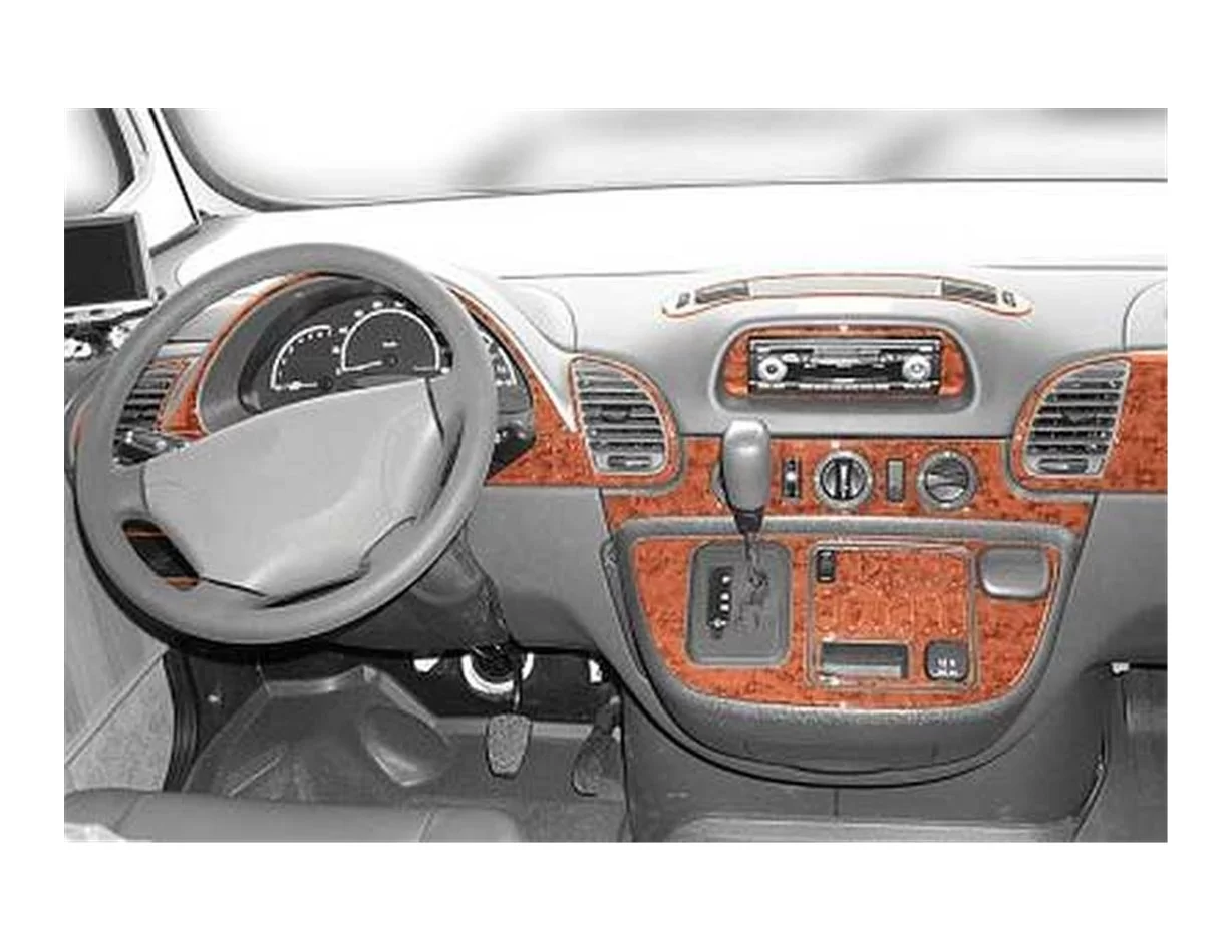 Mercedes Sprinter W903 Aut. 02.00-04.06 3D Interior Dashboard Trim Kit Dash Trim Dekor 27-Parts - 1 - Interior Dash Trim Kit