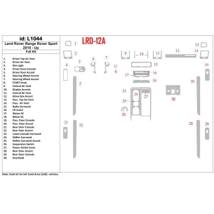 Land Rover Range Rover Sport 2010-UP Full Set Interior BD Dash Trim Kit 2