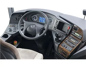 Mercedes Travego 01.2011 3D Interior Dashboard Trim Kit Dash Trim Dekor 47-Parts - 1 - Interior Dash Trim Kit