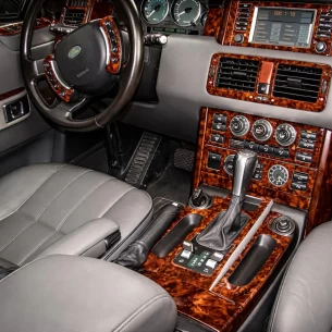 Land Roverv Range Rover II 01.02-12.06 3D Interior Dashboard Trim Kit Dash Trim Dekor 19-Parts