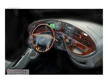 Mercedes Travego 02.05-12.10 3D Interior Dashboard Trim Kit Dash Trim Dekor 44-Parts - 1 - Interior Dash Trim Kit