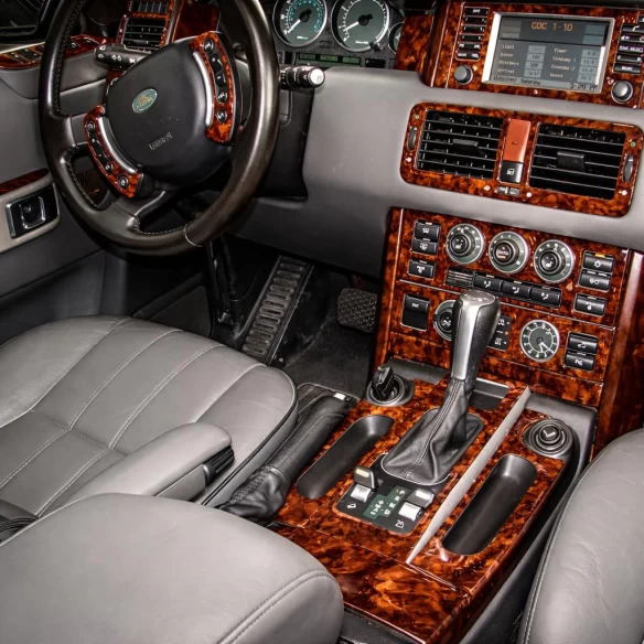 Land Roverv Range Rover II 01.02-12.06 3D Interior Dashboard Trim Kit Dash Trim Dekor 19-Parts