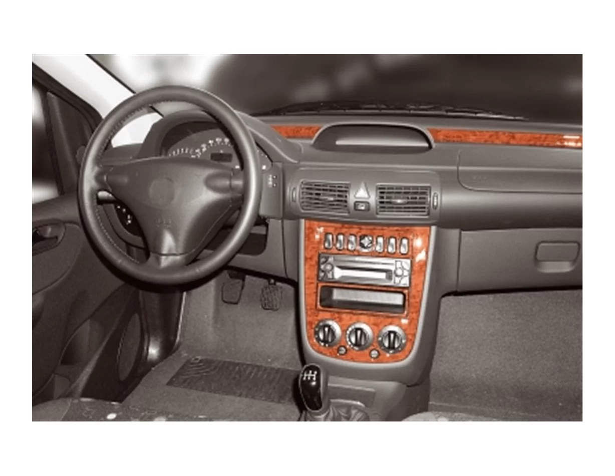 Mercedes Vaneo W414 10.01-09.06 3D Interior Dashboard Trim Kit Dash Trim Dekor 3-Parts - 1 - Interior Dash Trim Kit