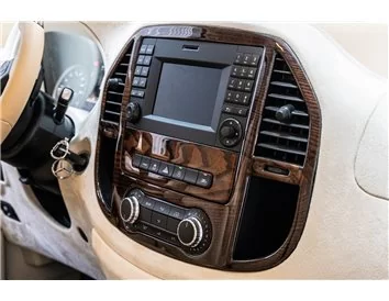 Mercedes Vito W447 01.2015 3D Interior Dashboard Trim Kit Dash Trim Dekor 21-Parts - 7 - Interior Dash Trim Kit