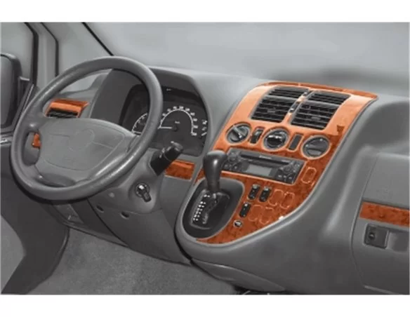 Mercedes Vito W638 03.99-01.04 3D Interior Dashboard Trim Kit Dash Trim Dekor 24-Parts - 1 - Interior Dash Trim Kit