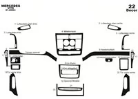 Mercedes Vito W639 01.04-01.06 3D Interior Dashboard Trim Kit Dash Trim Dekor 22-Parts - 2 - Interior Dash Trim Kit Mercedes Vito W639 01.04-01.06 3D Interior Dashboard Trim Kit Dash Trim Dekor 22-Parts - 2 - Interior Dash Trim Kit
