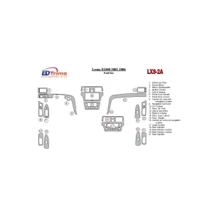 Lexus ES 2002-2006 Full Set Interior BD Dash Trim Kit