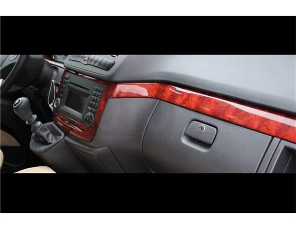 Mercedes Vito W639 01.04-01.06 3D Interior Dashboard Trim Kit Dash Trim Dekor 3-Parts - 1 - Interior Dash Trim Kit