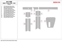 BMW 7 1986-1994 Full Set Interior BD Dash Trim Kit - 1 - Interior Dash Trim Kit BMW 7 1986-1994 Full Set Interior BD Dash Trim Kit - 1 - Interior Dash Trim Kit