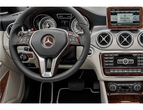 Mercedes-Benz CLA-Class 2014-2017 3D Interior Dashboard Trim Kit Dash Trim Dekor 22-Parts
