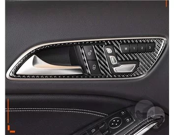 Mercedes-Benz CLA-Class 2014-2017 3D Interior Dashboard Trim Kit Dash Trim Dekor 22-Parts - 5 - Interior Dash Trim Kit