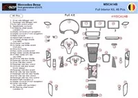 Mercedes-Benz CLA-Class 2014-2017 3D Interior Dashboard Trim Kit Dash Trim Dekor 46-Parts - 1 - Interior Dash Trim Kit Mercedes-Benz CLA-Class 2014-2017 3D Interior Dashboard Trim Kit Dash Trim Dekor 46-Parts - 1 - Interior Dash Trim Kit