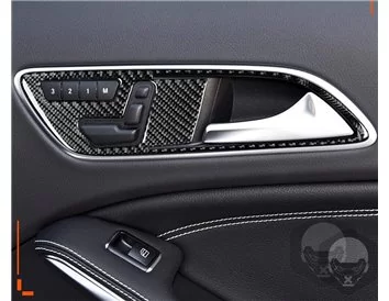 Mercedes-Benz CLA-Class 2014-2017 3D Interior Dashboard Trim Kit Dash Trim Dekor 46-Parts - 13 - Interior Dash Trim Kit