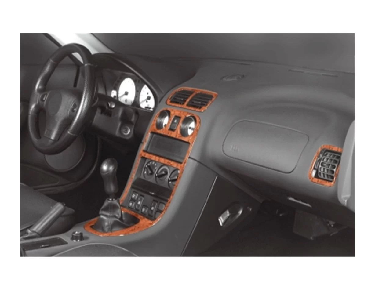 MG MG-F 01.96-12.00 3D Interior Dashboard Trim Kit Dash Trim Dekor 4-Parts - 1 - Interior Dash Trim Kit
