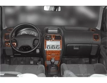 Mitsubishi Carisma 07.99-12.04 3D Interior Dashboard Trim Kit Dash Trim Dekor 13-Parts - 1 - Interior Dash Trim Kit