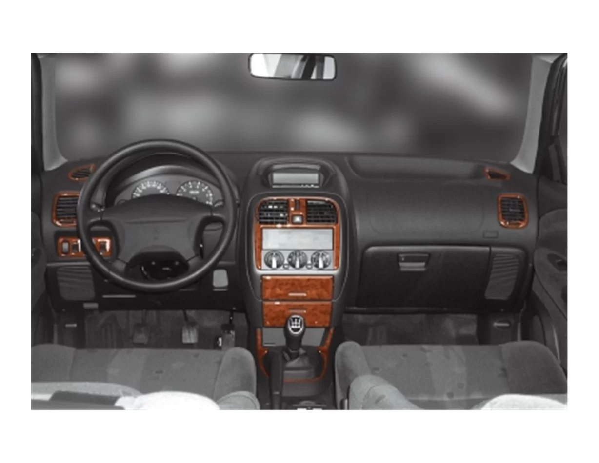 Mitsubishi Carisma 07.99-12.04 3D Interior Dashboard Trim Kit Dash Trim Dekor 13-Parts - 1 - Interior Dash Trim Kit