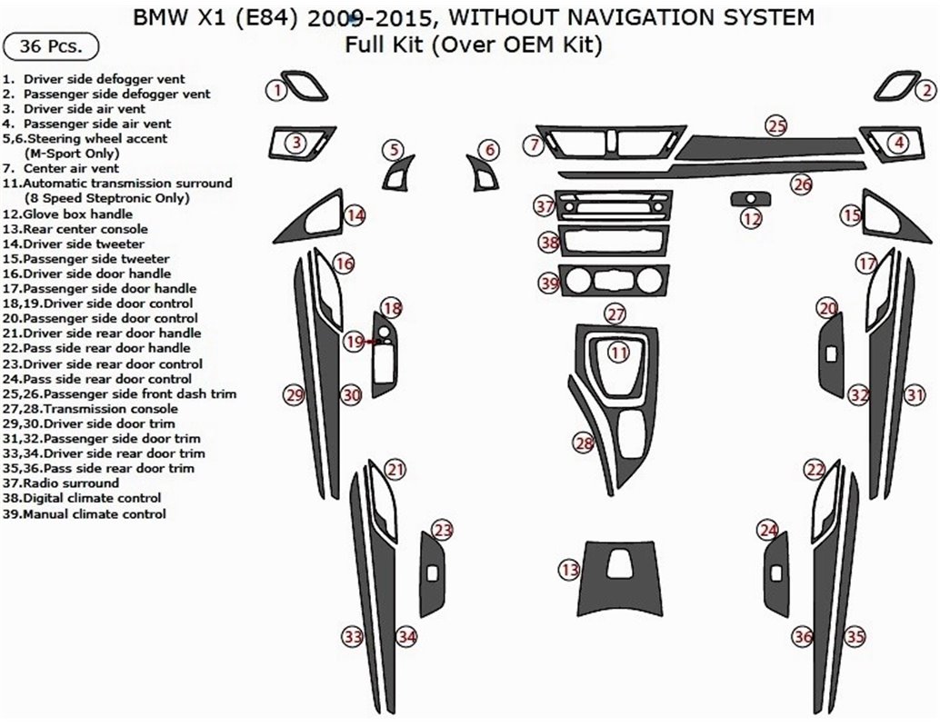Ford Fiesta 08.99-02.02 3M 3D Car Tuning Interior Tuning Interior Customisation UK Right Hand Drive Australia Dashboard Trim Kit