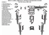 BMW X1 E84 2009–2015 3D Interior Dashboard Trim Kit Dash Trim Dekor 36-Parts - 1 - Interior Dash Trim Kit BMW X1 E84 2009–2015 3D Interior Dashboard Trim Kit Dash Trim Dekor 36-Parts - 1 - Interior Dash Trim Kit