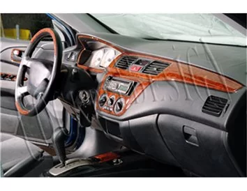 Mitsubishi Colt-Lancer 01.2002 3D Interior Dashboard Trim Kit Dash Trim Dekor 23-Parts - 1 - Interior Dash Trim Kit