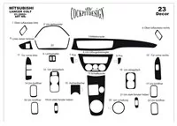 Mitsubishi Colt-Lancer 01.2002 3D Interior Dashboard Trim Kit Dash Trim Dekor 23-Parts - 2 - Interior Dash Trim Kit Mitsubishi Colt-Lancer 01.2002 3D Interior Dashboard Trim Kit Dash Trim Dekor 23-Parts - 2 - Interior Dash Trim Kit