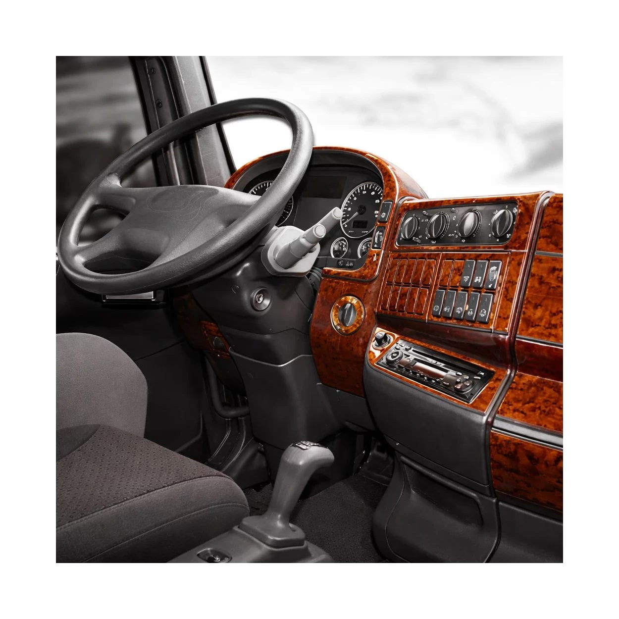 MAN TGA-XXL 01.2006 3D Interior Dashboard Trim Kit Dash Trim Dekor 78-Parts