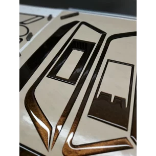 MAN TGE 2019 3D Interior Dashboard Trim Kit Dash Trim Dekor 23-Parts