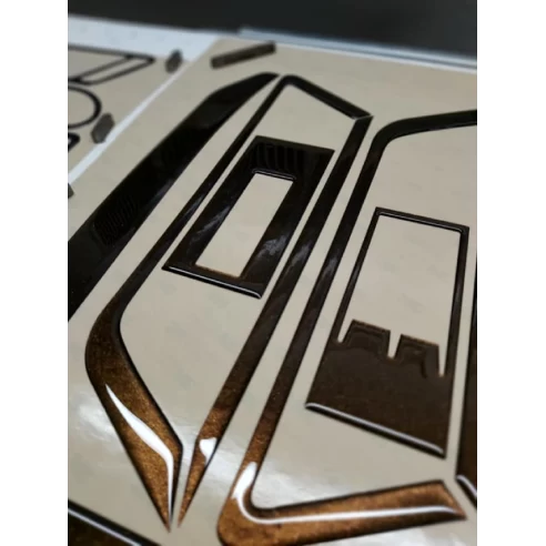 MAN TGE 2019 3D Interior Dashboard Trim Kit Dash Trim Dekor 23-Parts