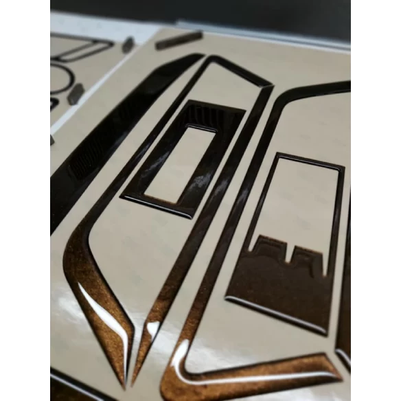 MAN TGE 2019 3D Interior Dashboard Trim Kit Dash Trim Dekor 23-Parts