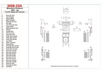 Mitsubishi Endeavor 2007-UP Full Set, Automatic AC Interior BD Dash Trim Kit - 1 - Interior Dash Trim Kit Mitsubishi Endeavor 2007-UP Full Set, Automatic AC Interior BD Dash Trim Kit - 1 - Interior Dash Trim Kit