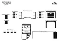 Mitsubishi Fuso Canter 01.1996 3D Interior Dashboard Trim Kit Dash Trim Dekor 40-Parts - 1 - Interior Dash Trim Kit Mitsubishi Fuso Canter 01.1996 3D Interior Dashboard Trim Kit Dash Trim Dekor 40-Parts - 1 - Interior Dash Trim Kit