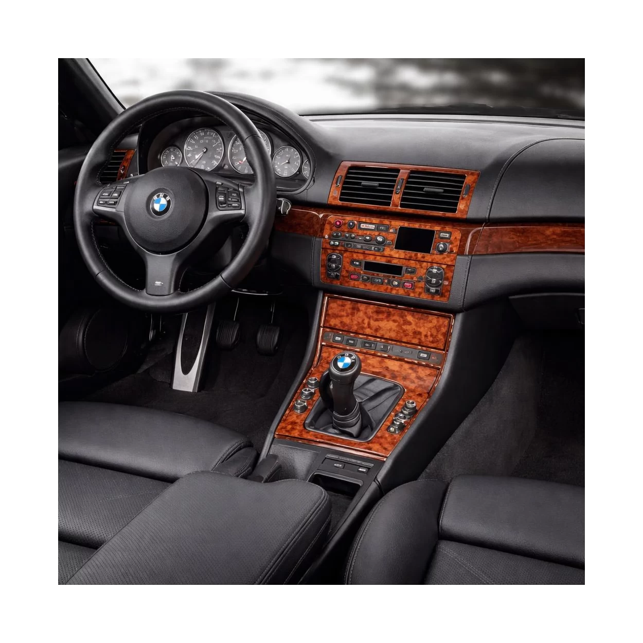 BMW 3 2005-UP 4 Doors Sedan, With NAVI system Interior BD Dash Trim Kit