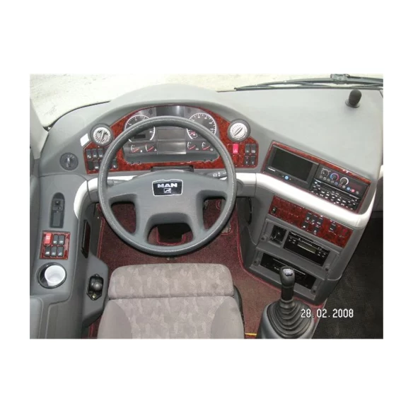 MAN Tourliner 01.2008 3D Interior Dashboard Trim Kit Dash Trim Dekor 30-Parts