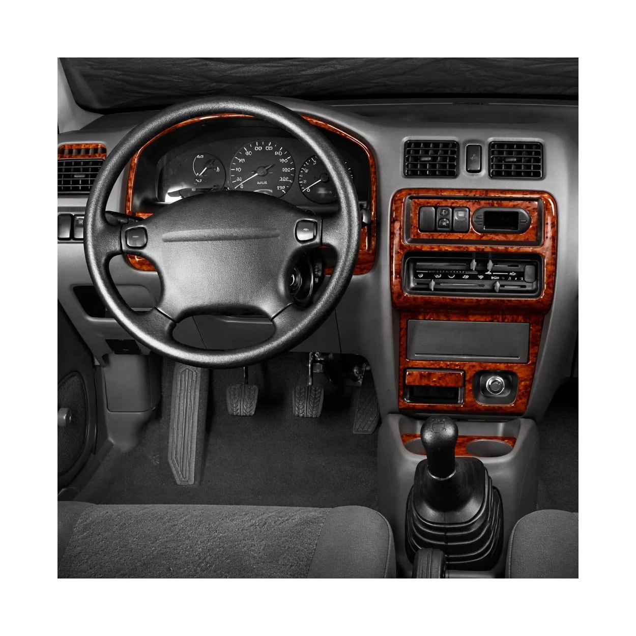 Mazda 323 01.1996 3D Interior Dashboard Trim Kit Dash Trim Dekor 8-Parts