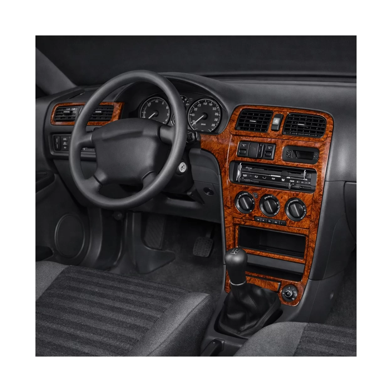 Mazda 323 S 01.1994 3D Interior Dashboard Trim Kit Dash Trim Dekor 10-Parts