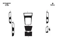 Mitsubishi L 200 01.09-01.14 3D Interior Dashboard Trim Kit Dash Trim Dekor 8-Parts - 1 - Interior Dash Trim Kit Mitsubishi L 200 01.09-01.14 3D Interior Dashboard Trim Kit Dash Trim Dekor 8-Parts - 1 - Interior Dash Trim Kit