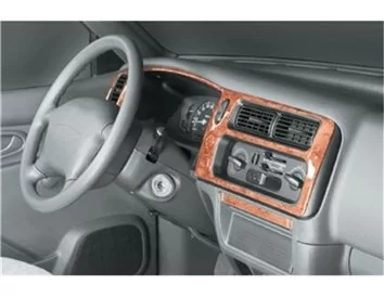 Mitsubishi L 200 09.96-07.07 3D Interior Dashboard Trim Kit Dash Trim Dekor 16-Parts - 1 - Interior Dash Trim Kit